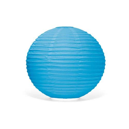 Weddingstar Round Paper Lantern, 16", Caribbean Blue #TOP25