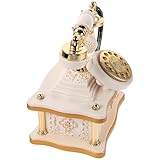 Fonction musicale : la figurine de téléphone à musique offre une agréable fonction musicale, procurant une expérience apaisante et plaisante aux adultes comme aux enfants. ornement de bureau en forme de téléphone rétro