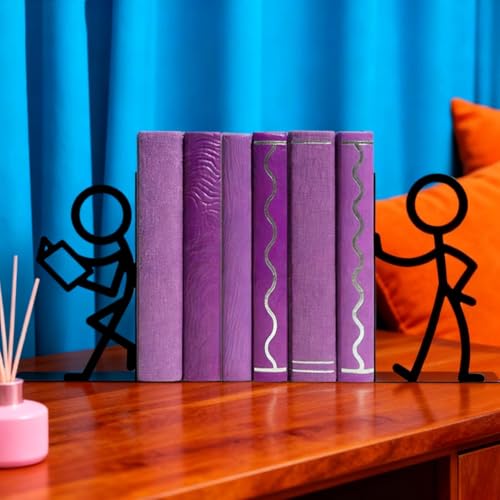 Sujetalibros para evitar caídas de libros en mesas de estudio y estantes 4