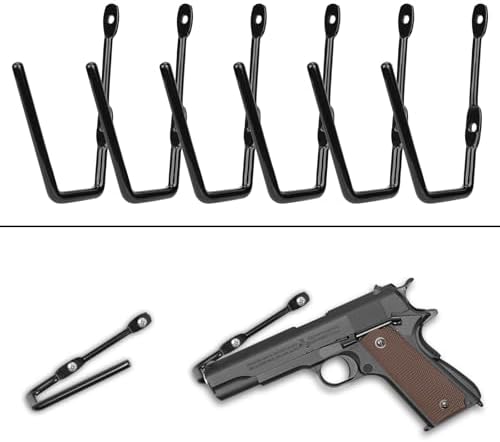 Adoreal Pistol Wall Mount, Handgun Rack Hooks for Wall, Anti-Scra...