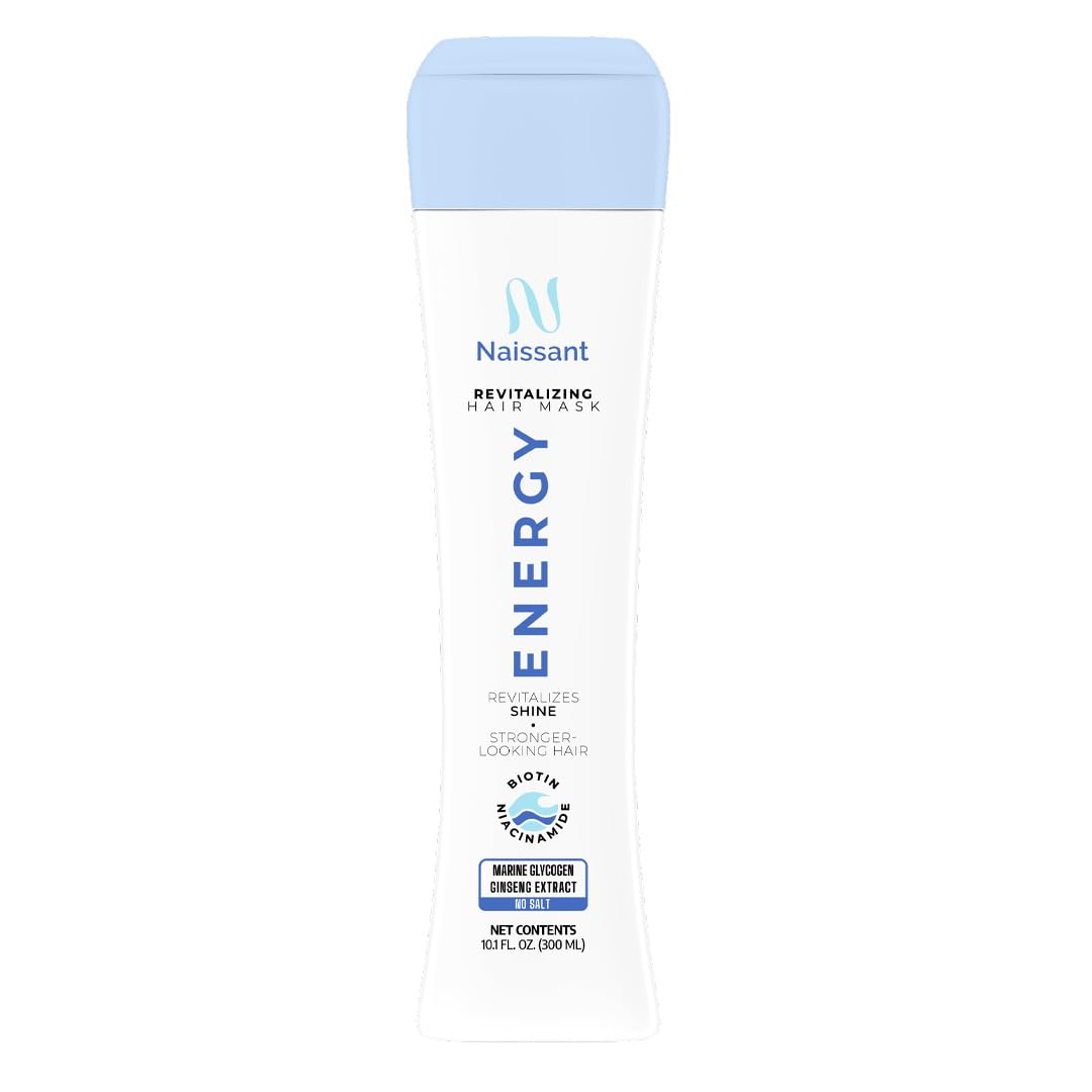 Naissant Energy Revitalizing Hair Mask | Biotin, Niacinamide & Ginseng | Helps Strengthen, Nourish & Revitalize Weak Hair | Fuller-Looking, Healthier-Looking Hair | 10.1 Fl. Oz