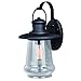 Vaxcel Bridgeport 1 Light Dusk to Dawn Bronze Coastal Outdoor Wall Lantern Clear Glass