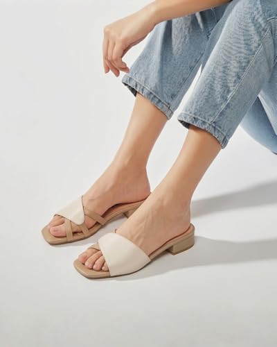 Image of OCEEDEE Elora Women's 1 Inch Square Toe Sliders | Comfortable for Everyday Office Wear