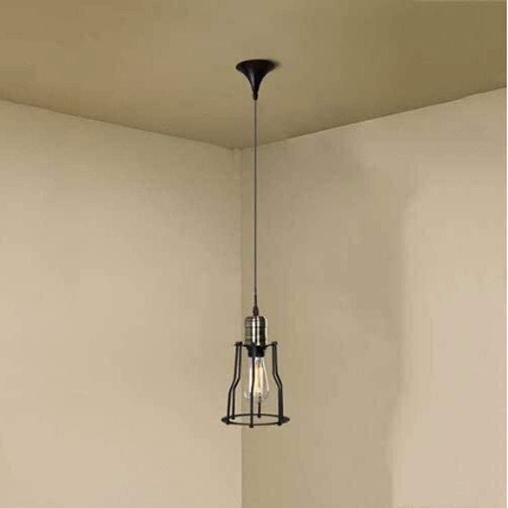 Nostalgia Vintage Edison E27 Pendant Light, Retro Wrought Iron Design Chandelier Country Style Loft Suspension Lantern Industrial Metal Bar Restaurant Illumination Fixture