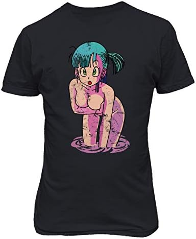 New Graphic Shirt Goku Saiyan Anime Sexy Bulma Novelty Tee Dragon Men's T-Shirt