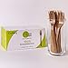 100% Biodegradable Forks Made of Vegetable Fibers, 100 PCS of 6.7â€ Long Heavy-Duty and Splinter Free Eco-Friendly Forks, Perfect Sustainable Cutlery for All Types of Occasions by The Veggie Straws