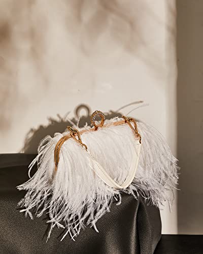 Image of Tessco for you Ostrich Feather Purse for Women