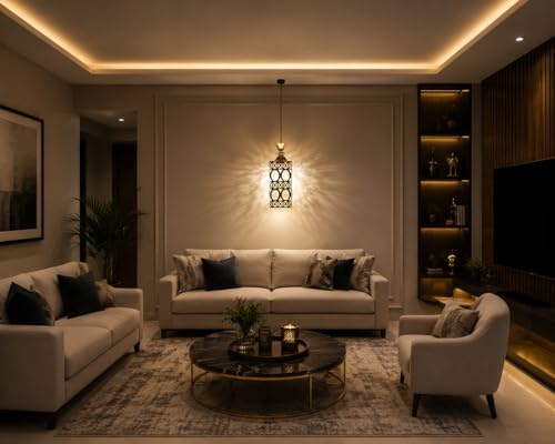 Image of Modern 221-HL Design LED Pendant Hanging Light with Adjustable Cord Light for for Living Room, Bedroom, Staircase, Balcony, bar, Kitchen, Home Decor etc.