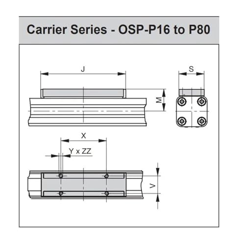 Vérin mécanique longue course OSP-P63 pour transfert de charges - 6