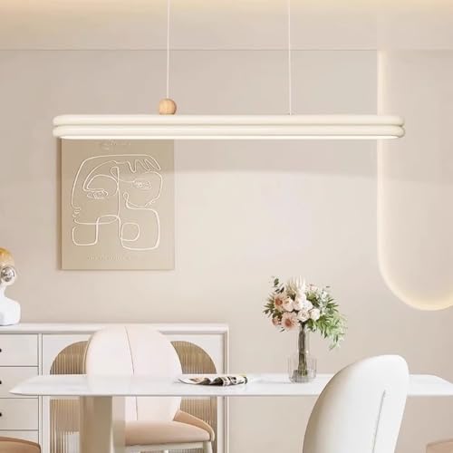 Suspension moderne blanc 100 cm anneau design pour table à manger - 4