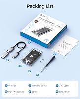 ORICO mSATA SSD Adapter 5 Gbit/s, Werkzeugfreies mSATA auf USB 3.0 Gehäuse für 3050 SSD, mit USB Kabel, 2 TB Max-TC10 – Ansicht 8