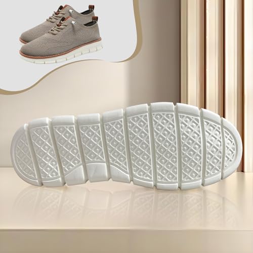 Breeze Shoes for Men Oxfords, Breathable Mesh, Business Casual Shoes,Lightweight Sneakers Walking Shoe 6