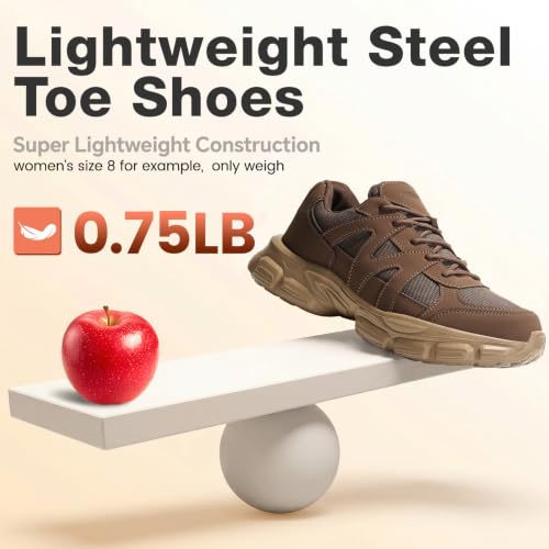 Image of Steel Toe Shoes for Men & Women Work Shoes Women Safety Toe Sneakers Unisex