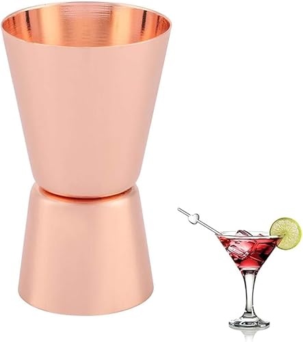 Jigger de cóctel, Jigger de acero inoxidable de 0.5 oz/1 oz doble jigger Bell Jigger Medidor de cóctel taza medidora para barman, bar, cocina en