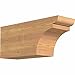 Ekena Millwork RFT06X08X18YOR00SWR Yorktown Smooth Rustic Wood Rafter Tails