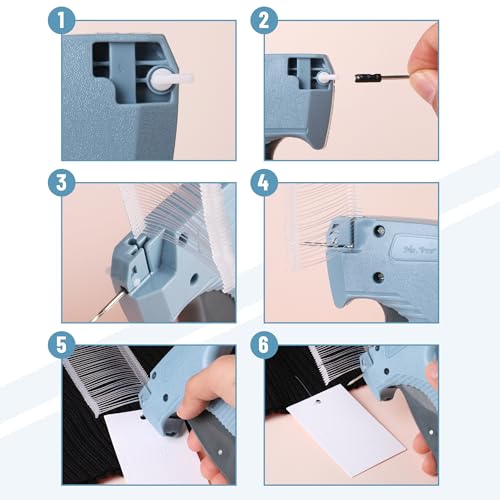 Image of Mr. Pen- Price Tagging Gun, Hangtag Attacher with 1008 Barbs (Pack of 2)