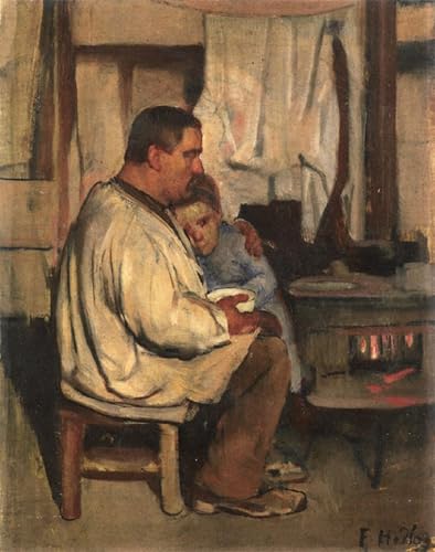 Lienzo de Ferdinand Hodler Padre e Hijo con Acabado de Alta Definición 60x90cm