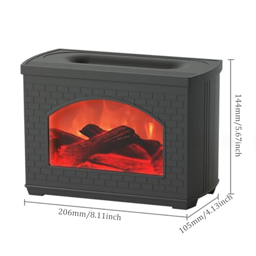 Difusor aromático eléctrico Flame Humidifier USB 270ML miniatura 5