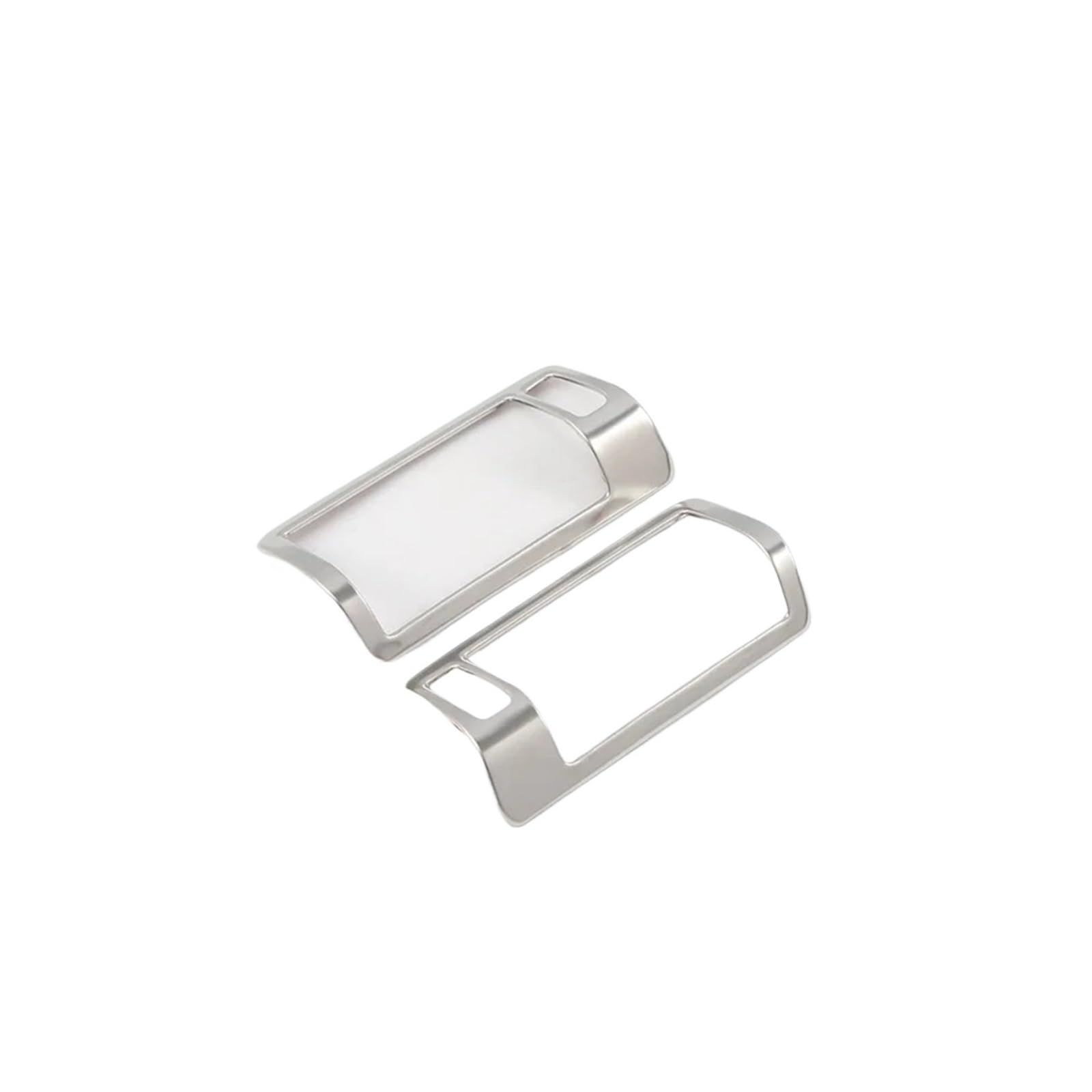 Center Air Conditioning Vent Modified Decorative Cover Column Rear Outlets Frame Compatible for Volvo XC90 XC60 S90 V90 V90CC(Electroplating Silve,V90CC)