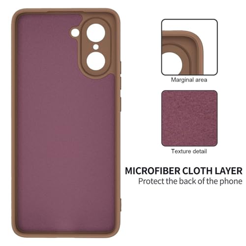 Image of FIRST MART Matte Silicone Back Cover for OnePlus Nord CE 5 - Brown