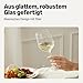 Amazon Basics Stiel-Weißweingläser, 6-Teiliges Set, 354,9ml, Spülmaschinenfest