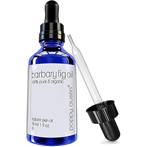 Poppy Austin 30mL Pure Barbary Fig Seed Oil - Organic, Vegan Certified, Cruelty-Free Anti-Ageing Fig Oil - Cold Pressed & Triple Purified Barbary Fig Oil For Dry, Sensitive, Hormonal & Menopause Skin Cover