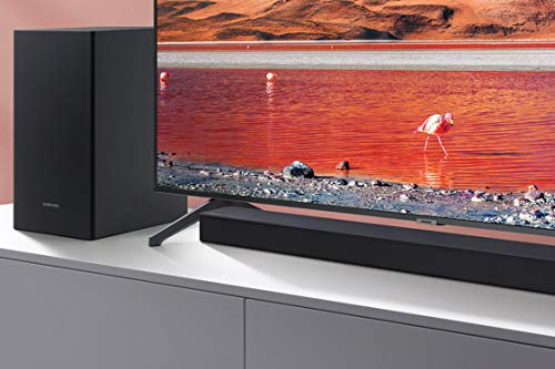 Samsung Barra de Sonido HW-T430/ZF de 100 W, Dolby Digital 2.1, Bluetooth 4.2. Power On, One Remote Control, Subwoofer Inalámbrico Color Negro