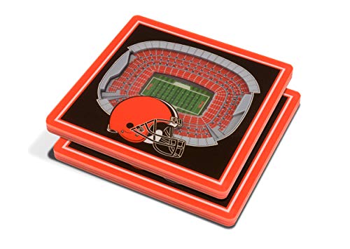 Image of YouTheFan NFL 3D Team StadiumViews 4x4 Coasters - Set of 2