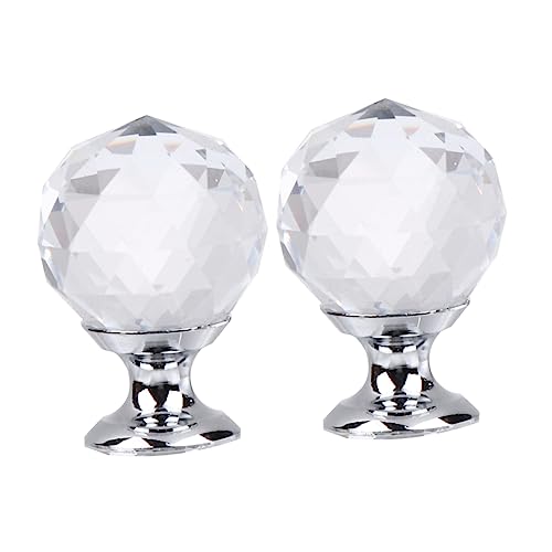 NuALLy knobs for drawers, 10pcs Crystal Knobs Diamond Door Knob Crystals Decor Crystal Knobs Cabinet Pull for Furniture Simple Knob Golden (Color : Transparent Crystal, Size : 4x3cm)