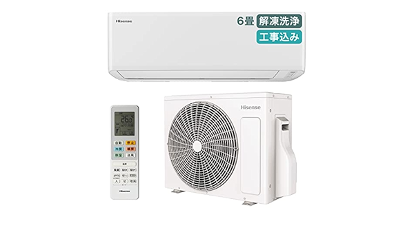 幻想的 Hisense エアコン HA-S22DE9-W 6畳用 2021年製 H649 | www