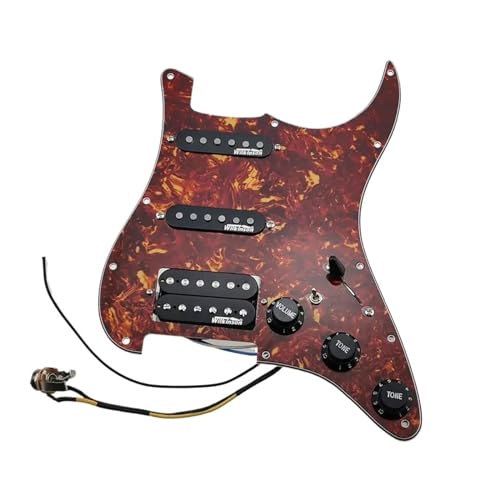 ギターピックアップ Alnico5 SSH 7Wayタイプ フルロードピックガード 取付簡単 ギターパーツ(4)