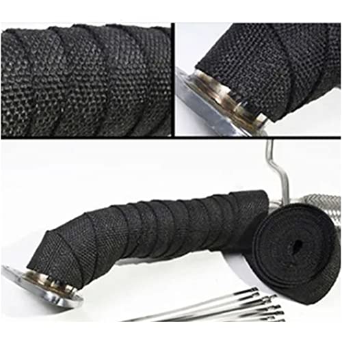 Envoltório térmico de escape de motocicleta de 5 m, fita de isolamento térmico para tubo de escape p