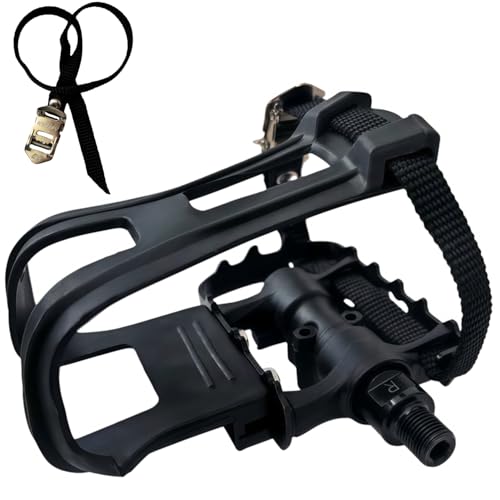 YBEKI Profi-Pedale mit 4D-Verstellriemen & SmartFit-Clips | 500kg...