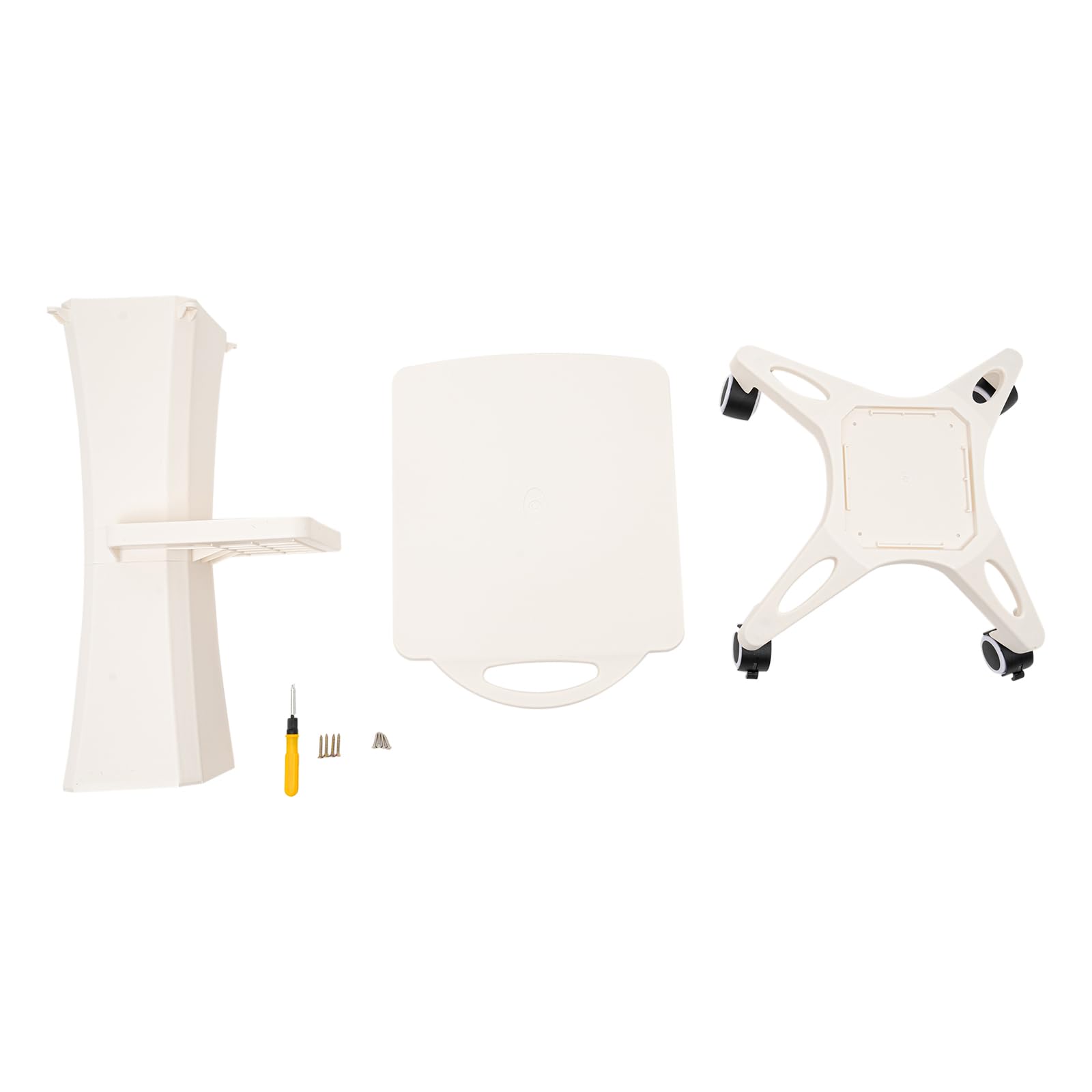 Carrello per salone di bellezza, carrello a 2 ripiani, per spa, attrezzature di bellezza, manutenzione, vassoio portaoggetti, carrello porta macchina di bellezza, carico massimo 40 kg