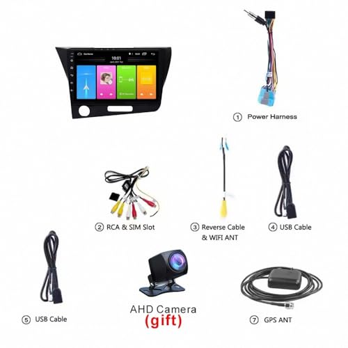 Navegación GPS para Honda CR-Z 2010-2016 con mapas offline y asistente de carril integrado 6