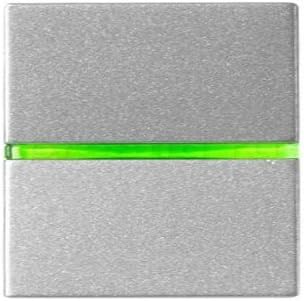 Niessen Zenit – Monopolar Switch with Pilot 2 Modules Zenit Silver