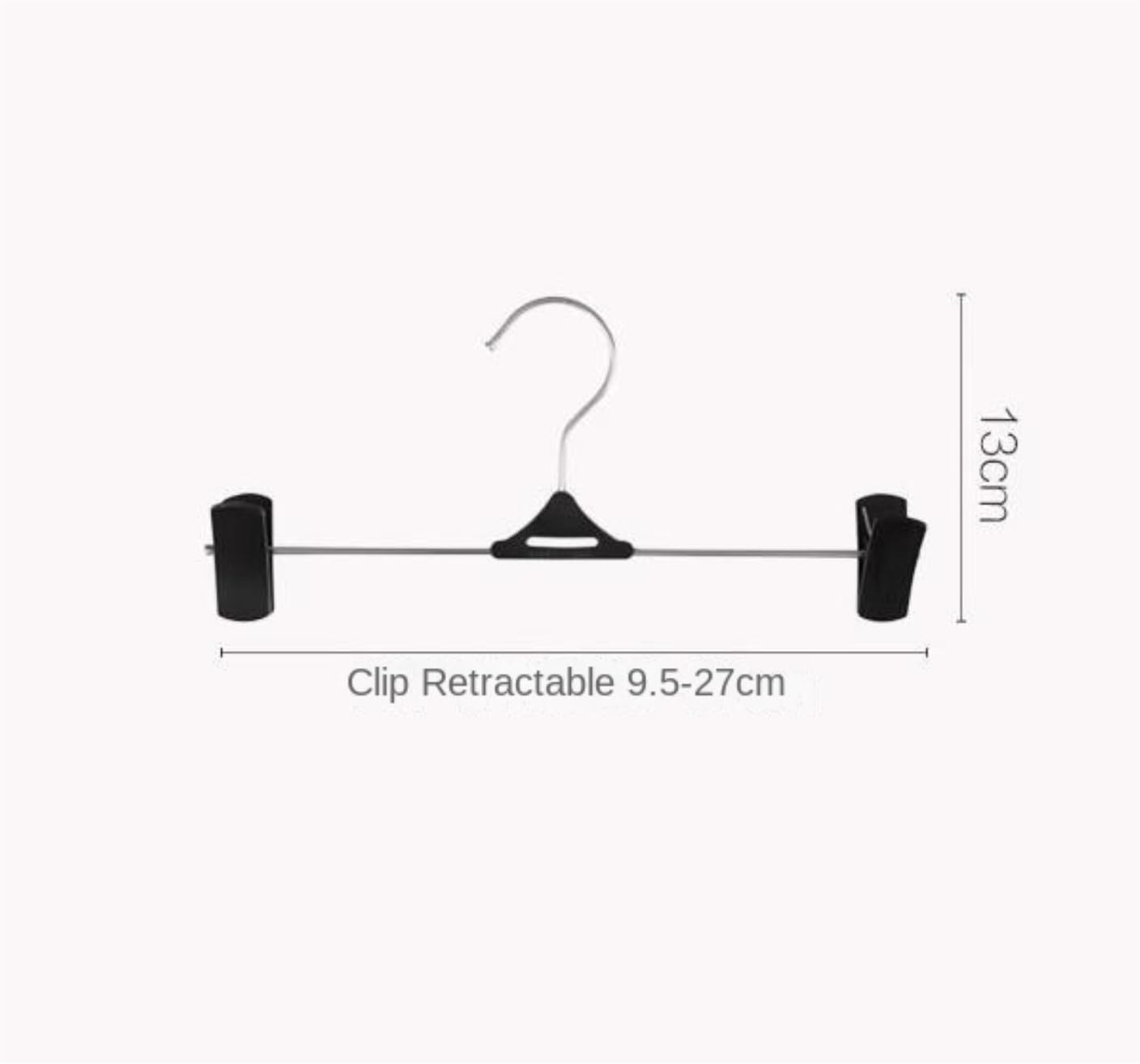 Perchas Camisas Perchas De Clip De Metal para Ropa, Pantalones Costeros, Falda, Vestido, Perchero, Perchero para Colgar Ropa, Calcetines, Sujetadores Hombros para Perchas(5pcs)