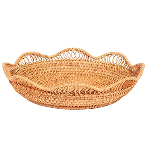 Cesta para frutas tejida a mano: la bandeja redonda ideal para decorar tu mesa de postres 2