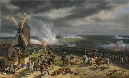Cuadro en lienzo de La Batalla de Valmy, póster de Horace Vernet para decorar paredes vacías