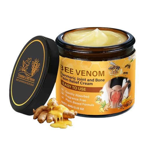 Qfdiwr Crema De Reparación De Abejas, Gel Relajante Para Huesos, Fórmula Hidratante Y Calmante, Tratamiento De Usos Múltiples, 60 G, Hidratación Y Ungüento Calmante No Grasiento, Absorción Rápida