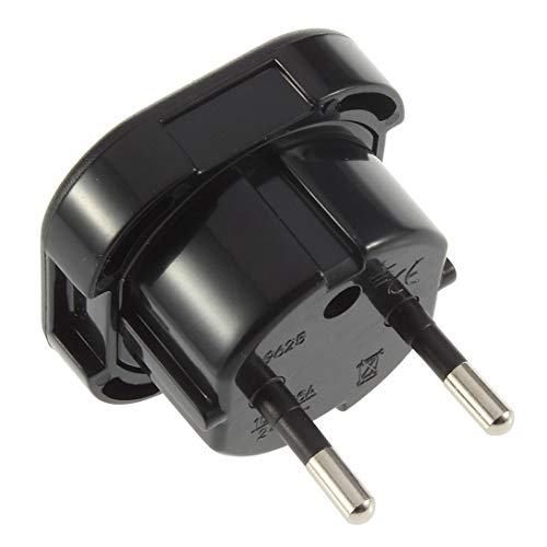 Swiftswan Tragbare Universal Travel UK zu EU AC Power Travel Wand Netzstecker Adapter Sockel Konverter 10A / 16A 240V Schwarz