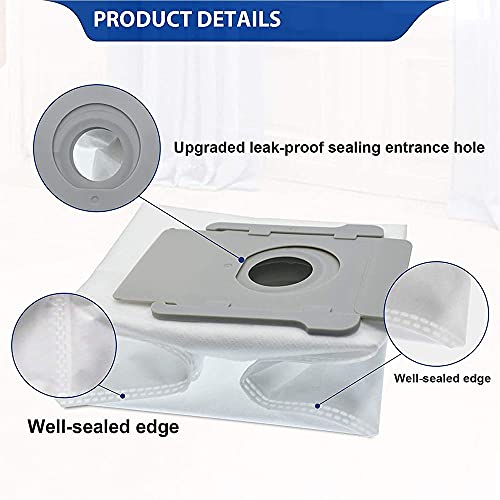 Disposable Dust Bags for i7 i7+/i7 Plus E5 E6 and S9 Plus Dirt Disposal Vacuum Bags (14 Pack)