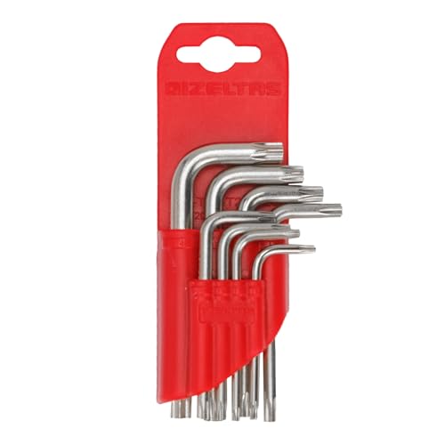 4910007108 Torx Allen Anahtarlar, Kırmızı/Siyah/Krom, 8'li