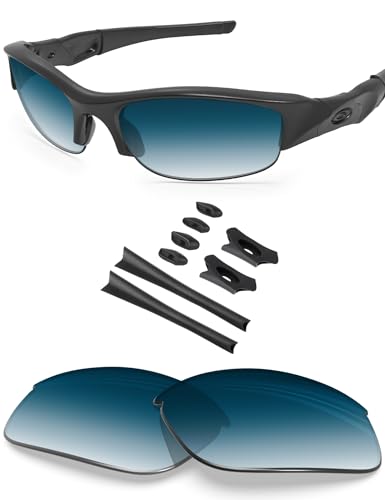 Image of BLAZERBUCK Replacement Lenses & Sock Kit for Oakley Flak Jacket OO9008 Sunglass