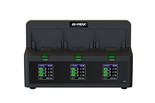 EV-PEAK 3 Ports 35W/CH 3.5A/CH Parrot Bebop 2 Drone Battery Charger