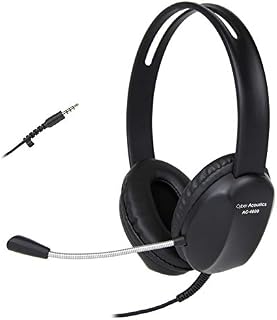 Cyber Acoustics 3.5mm Stereo Headset with Headphones and Noise Cancelling Microphone for Pcs