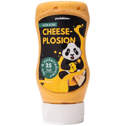 Pandalicious Saucen - Fett-, Kohlenhydrat- & Zuckerreduziert - Ohne künstliche Konservierungsstoffe - 100% Geschmack (Cheeseplosion - Käse Soße)
