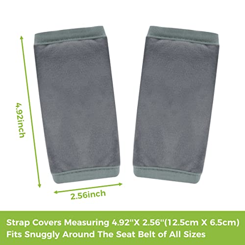 Image of COOLBEBE Car Seat Straps Shoulder Pads for Baby Kids, Super Soft Seat Belt Covers for All Car Seats /Pushchair /Stroller /High Chair