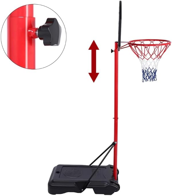Portable Removable Adjustable Basketball Hoop