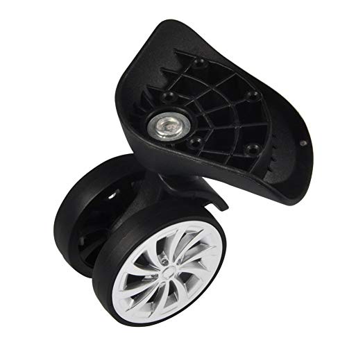 Roues de Remplacement pour Valise, Roues Pivotantes Universelles en PVC, 55 mm, Pack de 2